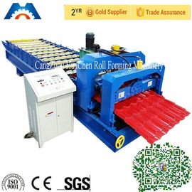 Simens PLC control Roofing Glazed Tile Roll Forming Machine 45# Steel Roller