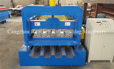 0.8 - 1.5mm Steel Deck Roll Forming Machine For Floor Decking Sheets