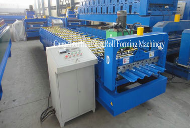 Mitsubishi PLC Corrugated Metal Roofing Sheet Roll Forming Machine Yield Strength 550Mpa