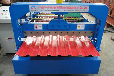 Blue 3 Phase Roofing Sheet Wall Panel Roll Forming Machine Plc Control System