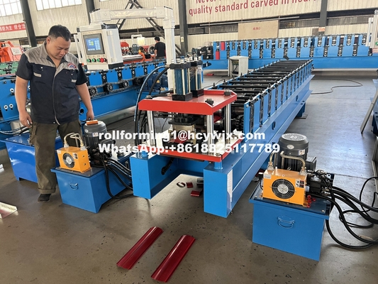 Hydraulic Cutting 50Hz Wall Panel Roll Forming Machine Chain Driven