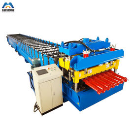 Color Steel Metal Glazed Tile Tile Roll Forming Machine For Outdoor Decorate