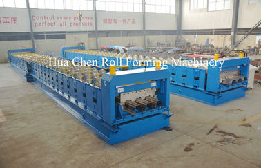 Metal Floor Deck Cold Roll Forming Machine for Thickness 1.5mm 22KW