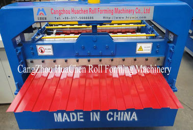 1.25M Width Trapezoid Roof Panel Roll Forming Machine For Commercial Metal Buildings