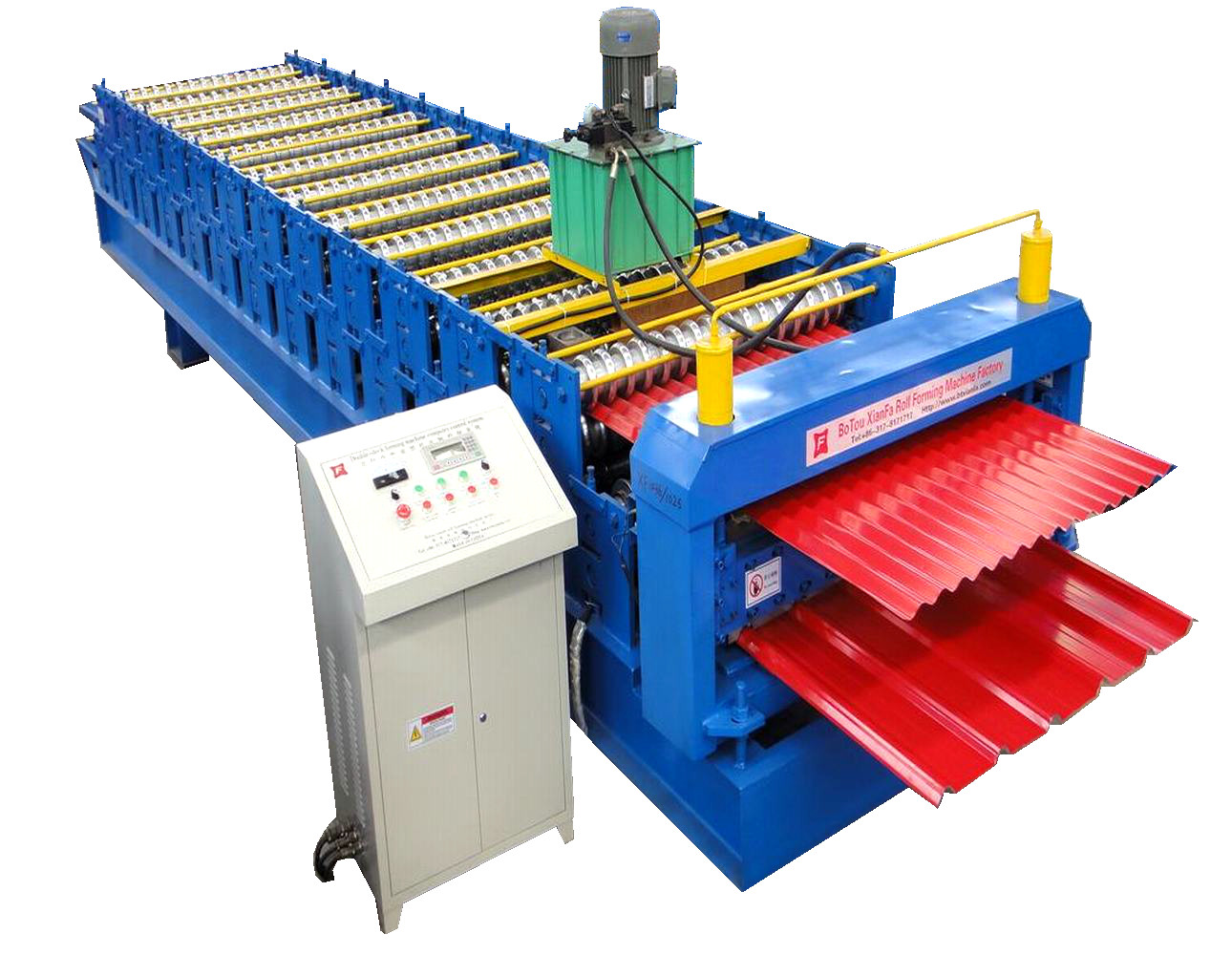 Glazed Metal Roofing Panel Rolling Forming Machinery 