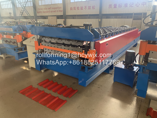 Long Span Noiseless Double  Layer Roll Forming Machine PLC Control