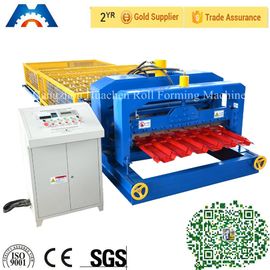 Fully Automatic Glazed Tile Roll Forming Machine Single Roofing Panel Glazed Tile Press Machine