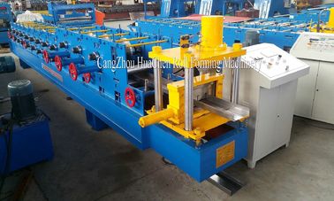 Building Material Steel Roof Purlin C Channel Roll Forming Machine Auto Punching