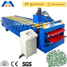Color Steel Plate Double Layer Roof Panel Roll Forming Machine 1200 / 1250mm Width