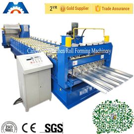 Aluminium Roofing Sheet Trimdeck Profile Roll Forming Machine With PLC Control
