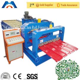 Cr 12 Rollers Step Tile Cold Roll Forming Machine 380V 50Hz 3 Phases