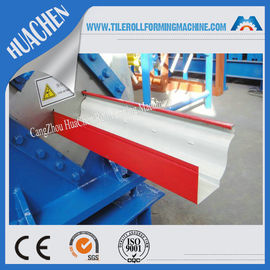 Hydraulic gutter roll forming machine , ISO Steel rollform equipment Customization color