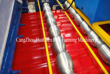 Roof Glazed Tile Roll Forming Machine , High speed metal Roll Forming equipment