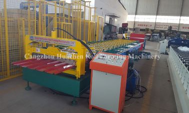 Floor Panel Metal Roll Forming Machine / Roofing Sheet Making Machine 1050 Type
