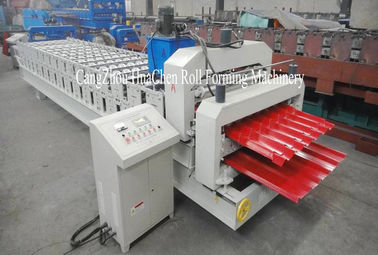 Customzied Color High Speed Roof Tile Roll Forming Machine With Touch Screen Computer