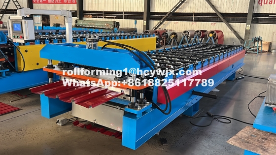 Ibr 0.7mm Roofing Sheet Roll Forming Machine For Dominica Market