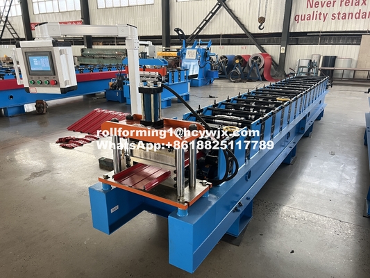 16 Rows Rollers Roof Panel Forming Machine Chain Drive