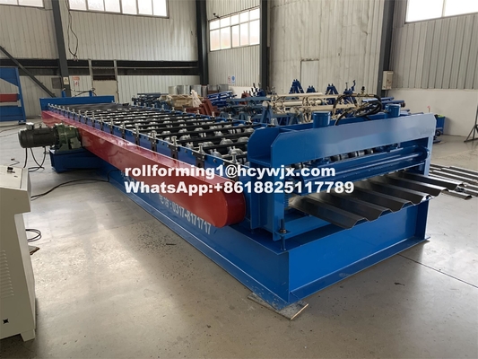 Steel Container CE Wall Panel Roll Forming Machine With 45# Steel Rollers