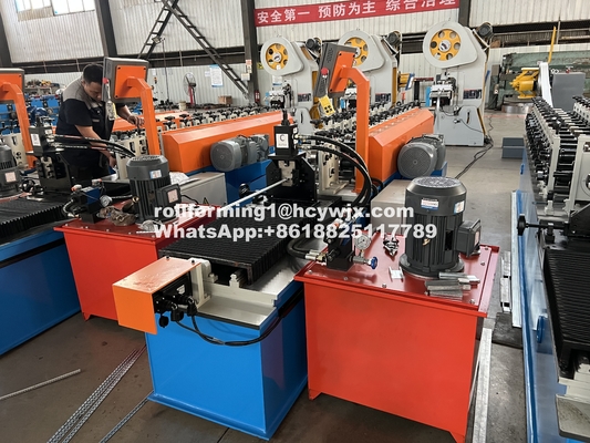 45# Steel Roll Forming Machine Gear Transmit Beacon 6 / Beacon 10 0-35m/Min Speed