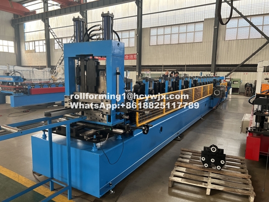 One Click CZ Purlin Interchange Roll Forming Machine Chain Drive