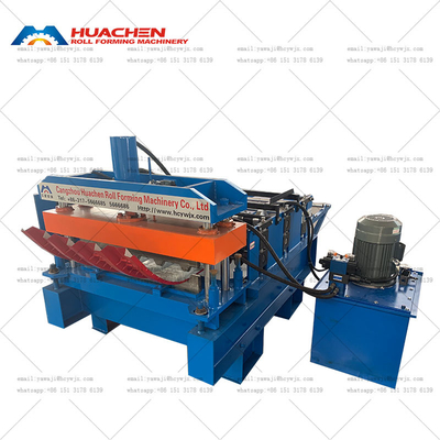 Curving Metal Roof Panel Hydraulic Arch Sheet Cold Roll Forming Machine