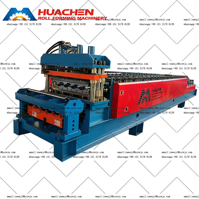 Stable Double Deck Roll Forming Machine with 45 Steel Quenching and Plating Rollers