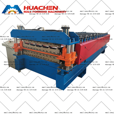 Plate Rolling Double Deck Roll Forming Metal Wall Panel Machine