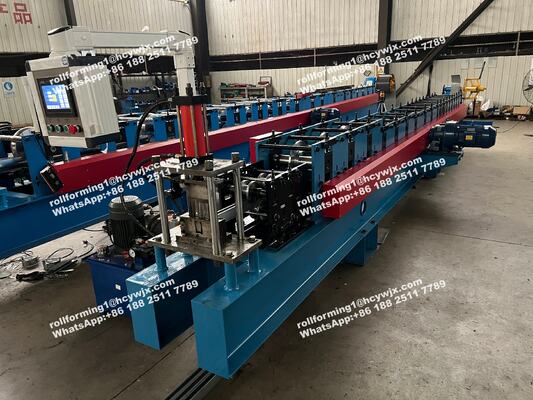 Sectional Garage Door Guide Rail Track Sliding Roll Forming Machine
