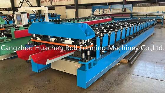 24 Rollers Steel Roofing Sheet Roll Forming Machine with 45# Steel Quenching and Plating and 12 Month Warranty