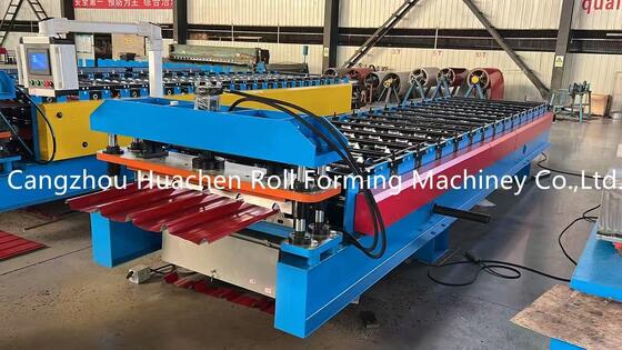 380V Corrugated Roof Panel Roll Forming Machine with Hydraulic Control System and 15-20m/min Speed