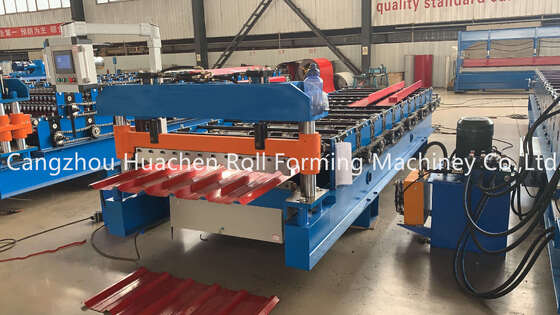 Building Material Iron Sheet Roof Corrugated Roll Forming Machine with 0.3-0.6mm Thickness 1200mm Width and 11 Stations Roller