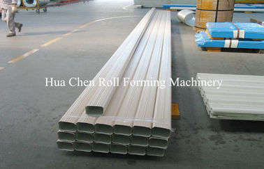 Steel Pipe Square Downspout Roll Forming Machinery Full Automatic 8 - 10m/Min