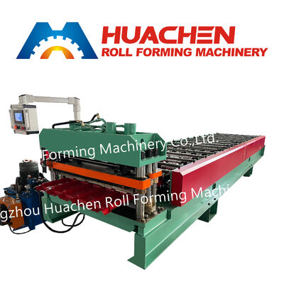 Single-layer profiled metal steel tile roof panel forming machine