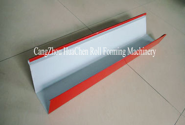 Quad Gutter Machine Downspout Gutter Roll Forming Machine Controled By PLC With Touch Screen