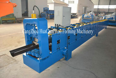 7.5kw Main Motor Gutter Roll Forming Machine Controlled by PLC with Hydraulic System
