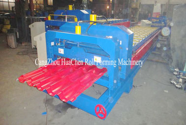 Steel Roof Panel Glazed Tile Roll Forming Machine For Construction