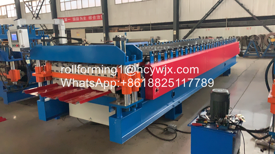 IBR And Long Span Double Layer Roll Forming Machine For Steel Plate
