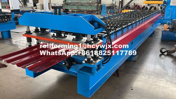 Quality  914mm Coil Width G550 Roofing Sheet Roll Forming Machine Plc Control factory