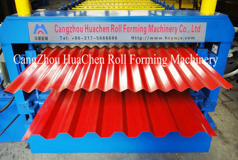 IBR / Corrugated Sheet Metal Roll Forming Machines Thickness 0.3mm0.8mm