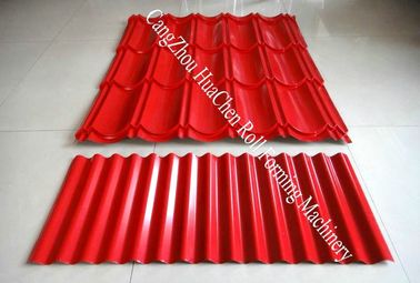 MetalSheet Roll Forming Machine 0.3 - 0.8mm Automatic Hydraulic Cutting