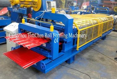 MetalSheet Roll Forming Machine 0.3 - 0.8mm Automatic Hydraulic Cutting