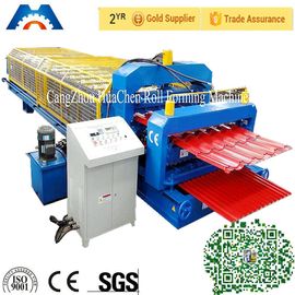 MetalSheet Roll Forming Machine 0.3 - 0.8mm Automatic Hydraulic Cutting