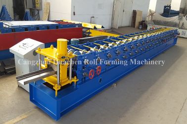 Steel Security Door Frame Roll Forming Machine with 14 Steps , 85 mm Effective Width