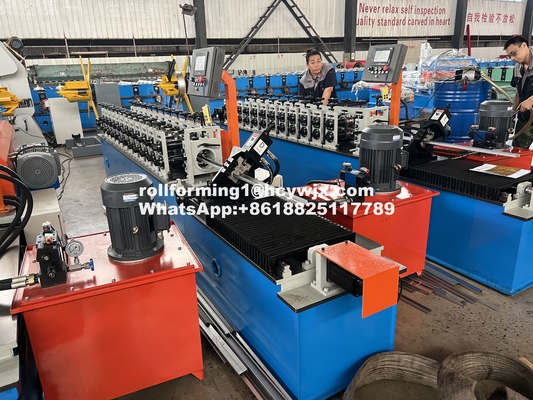 45 Steel Shaft Ceiling Metal Roll Forming Machine PLC Control System