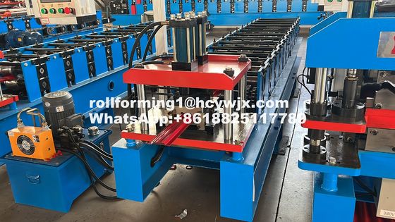 Fence Pickets Roll Forming Machine with Hydraulic Cutting PLC Control and 0.3-0.6mm Material Thickness