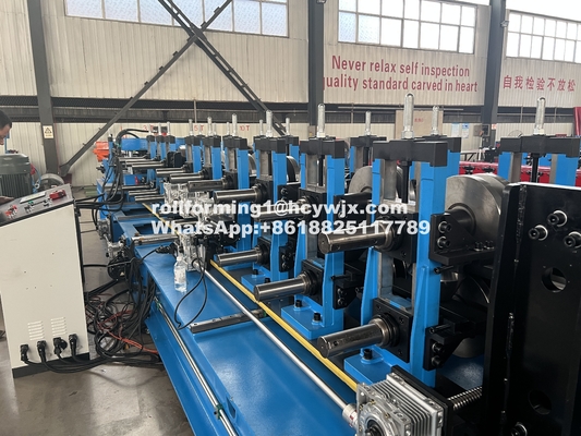 One Click CZ Purlin Interchange Roll Forming Machine Chain Drive