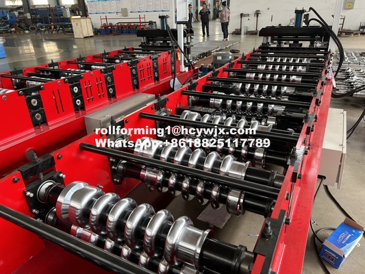 Chain Transmission Corrugated Sheet Rolling Machine 220V With Omron Encoder