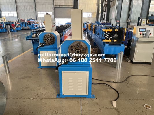 0.45-0.6mm Material Thickness Downspout Roll Forming Machine with 5.5kw Motor Power