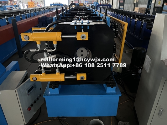 0.45-0.6mm Material Thickness Downspout Roll Forming Machine with 5.5kw Motor Power