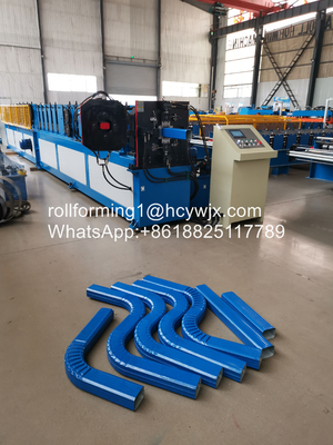Efficient Production Gutter Downspout Machine Powered By 5.5kw Motor